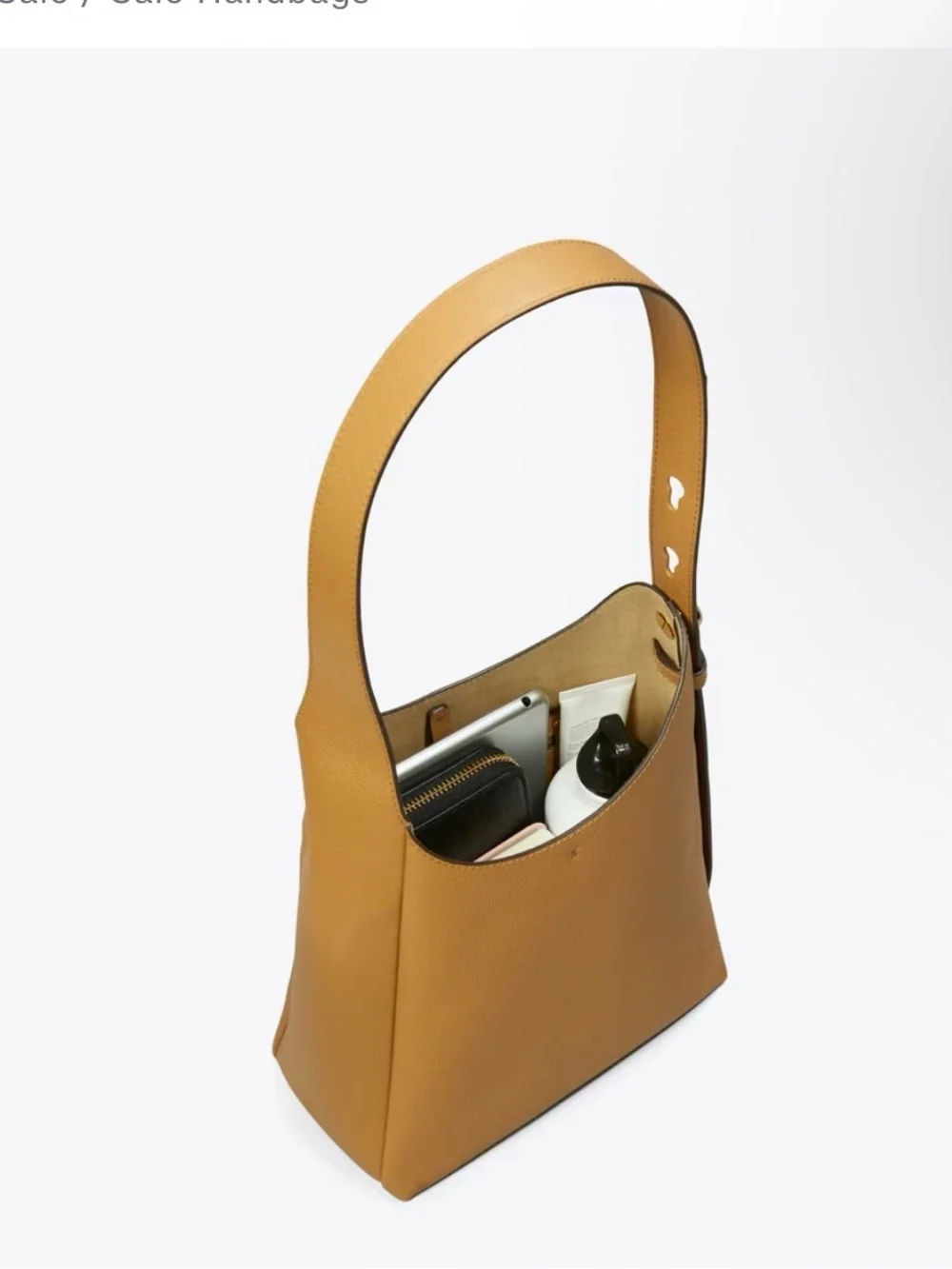 Tory Burch leather romy  Shoulder Bag in Tan